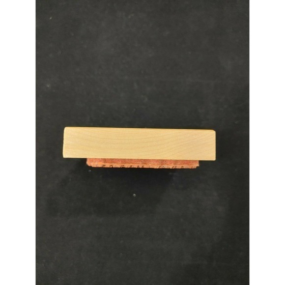 K-1332 Angel With harp Wood‎ Mounted Rubber Stamp 1994 PSX Measures 3.5 X 4.5 - Picture 5 of 6